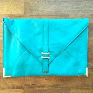 ASOS Teal Blue Envelope Clutch
